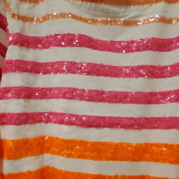 *4 for 18* Crewcuts 3/4 sleeve sequins shirt 6/7 - Picture 3 of 7